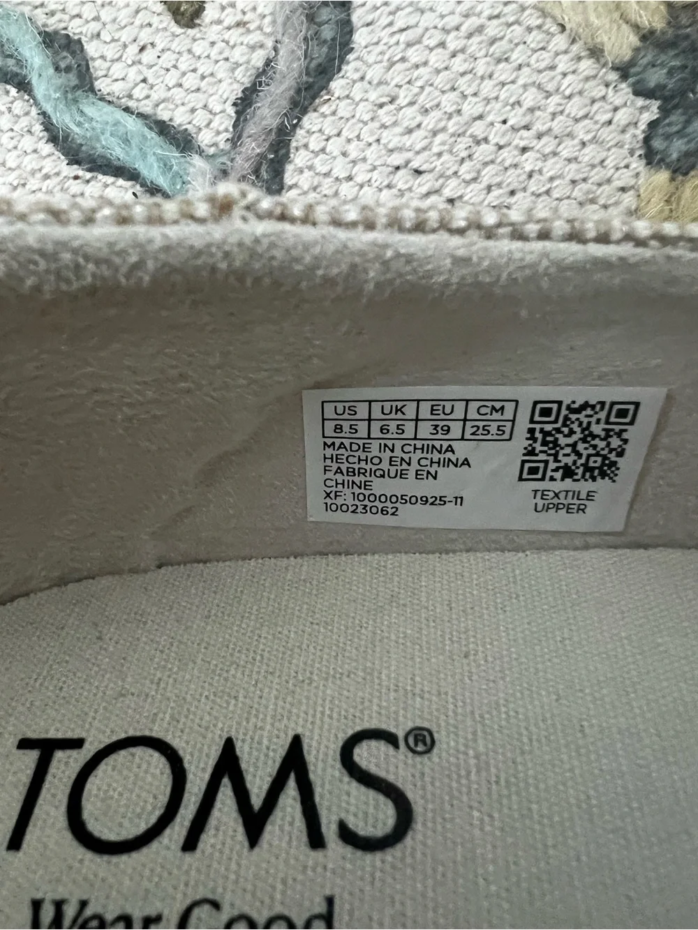 TOMS Carolina Lace-Up Espadrilles in Natural Beige-NWOT
